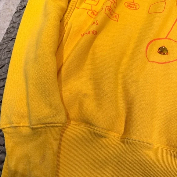 Advisory Board Crystals Swarovski Yellow Hoodie with Silver Accents - Picture 5 of 8